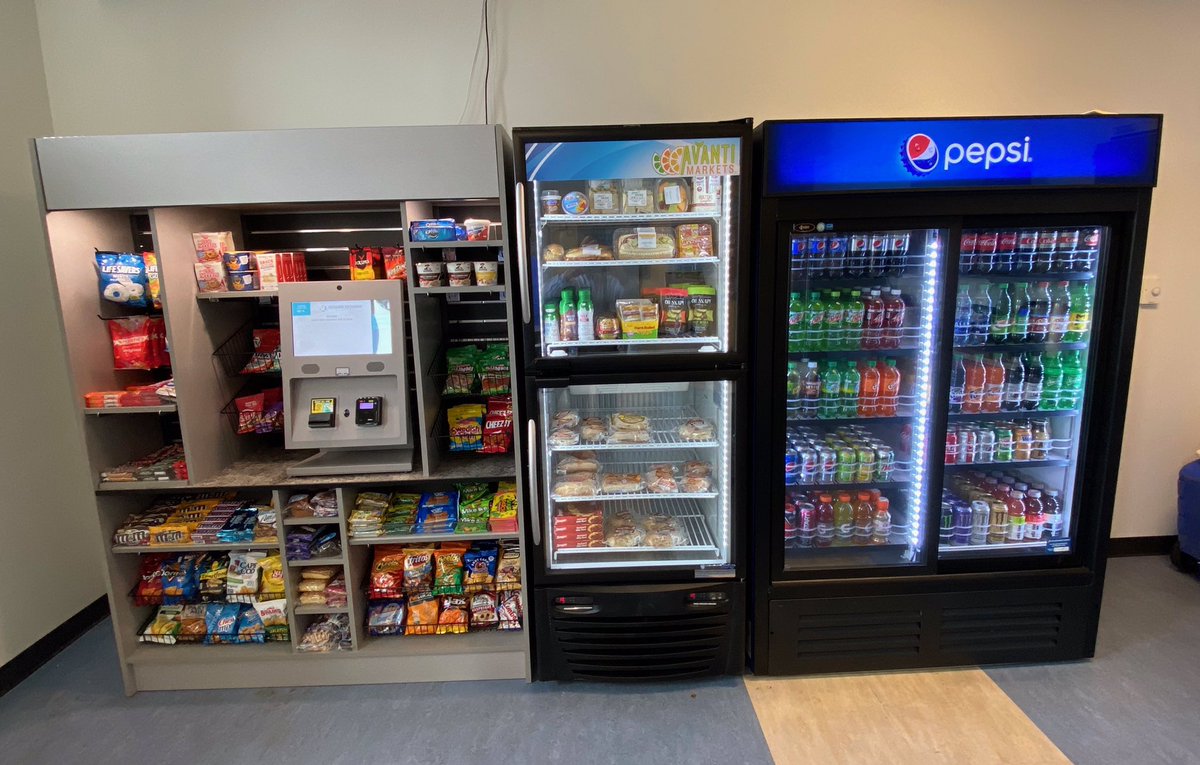 mht_nh_police's tweet photo. The MPD wants to give a big thank you to Premium Vending out of Hooksett! They installed this amazing new “Mini-Mart” in our break room. See the before and after, it’s wonderful! What a great addition to our building. Thank you again - Premium Vending!!! https://t.co/aSnsoIJPNb