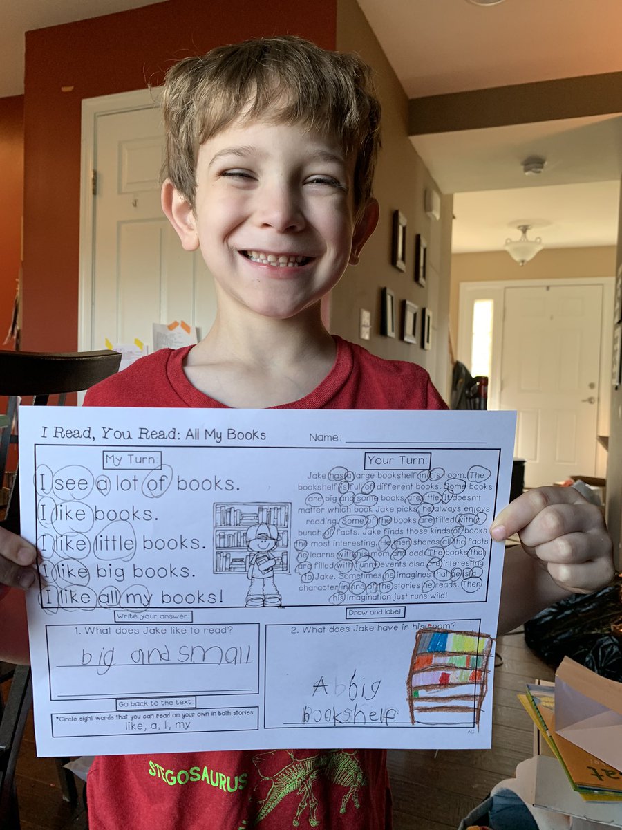RieLauver's tweet photo. More school at home for us today! Aaron really enjoyed his music lesson with @Amy_F_Davidson @GillHallElem Alex explored the Van Gogh museum for gifted. @JHIS_wjhsd @Miss_Gazzam https://t.co/o8sea5XL8P