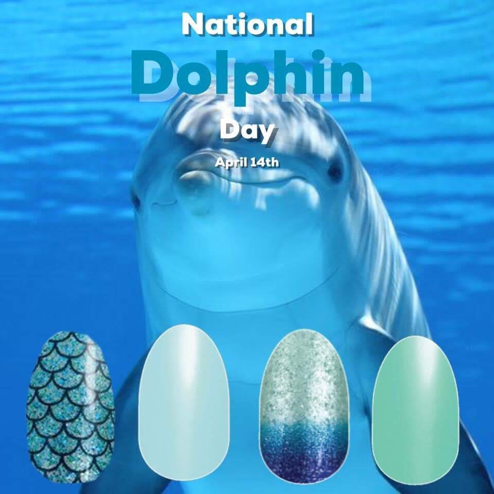 NailDiva9's tweet photo. Post a GIF of your favorite marine animal in COMMENTS‼️⏬⏬ #colorstreetnailstrips #colorstreetstylist #dolphins #blue #sea #summer #beauty #nails https://t.co/FTZBg6Kn8L