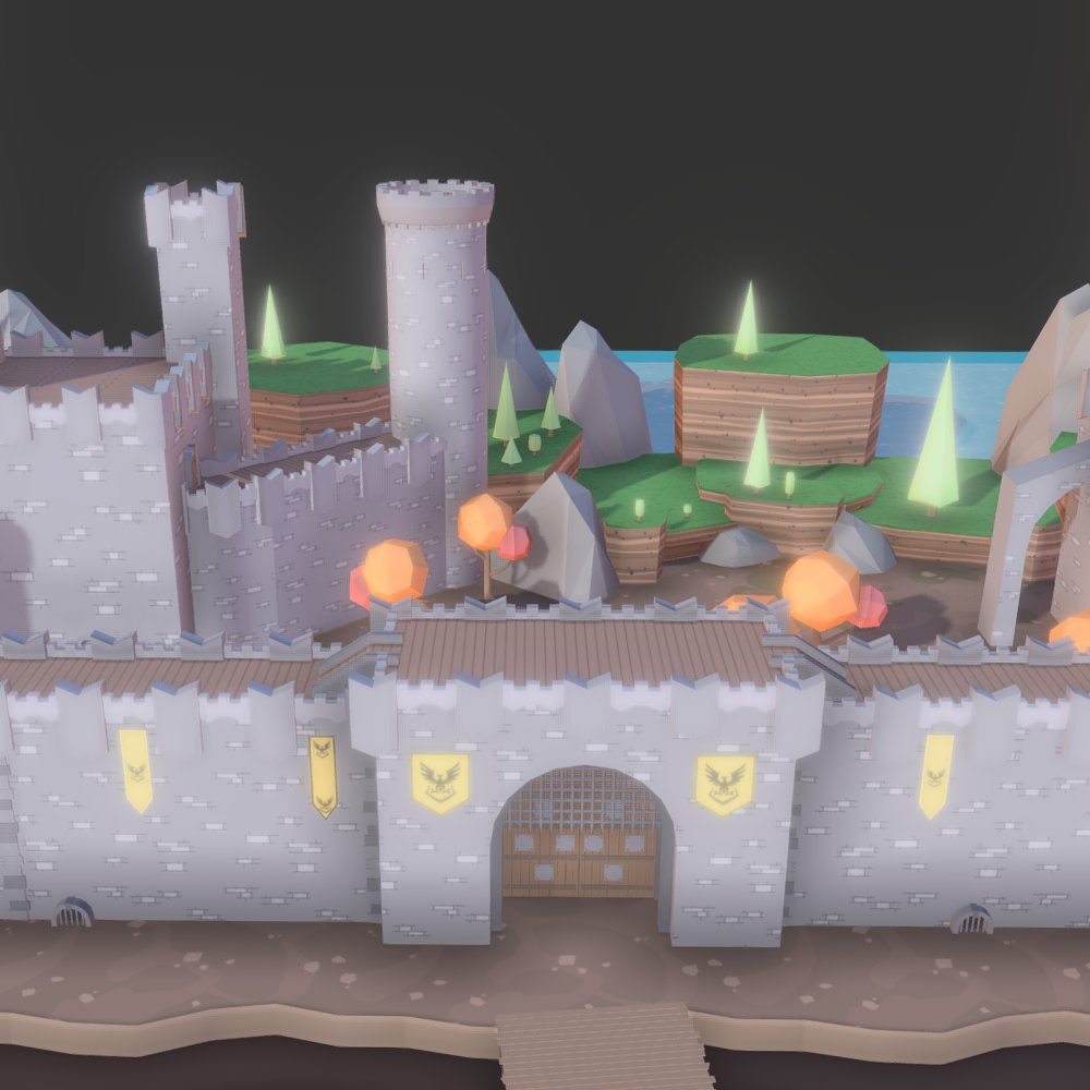 blackspire17's tweet photo. Castle on a river! #castle  #3d https://t.co/Ze3cHWA8Cs