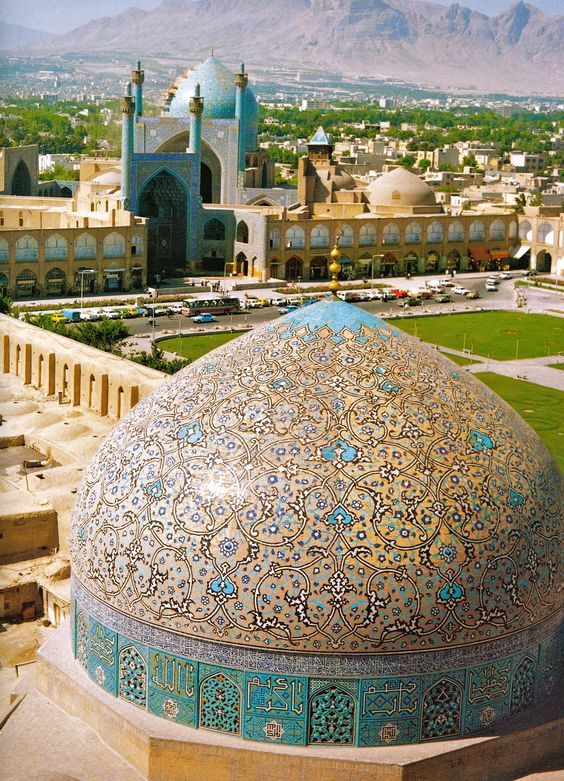 But I resurrected some beautiful locales in Iran for this series. Esfahan’s Naqsh-e Jahan square, aka Ashfall.