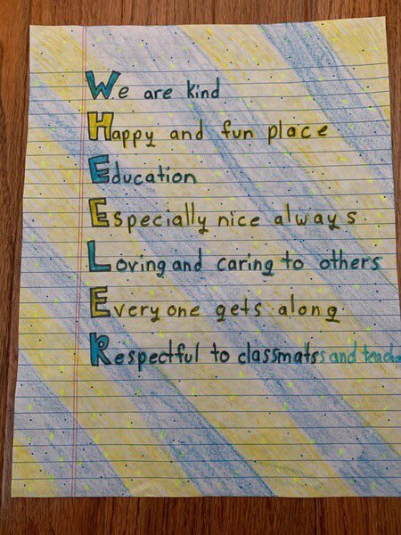 suarez4th's tweet photo. Wheeler fourth graders are so talented! Brianna’s artwork and Wheeler acrostic!! @WheelerAvenue https://t.co/uIQzPndssq