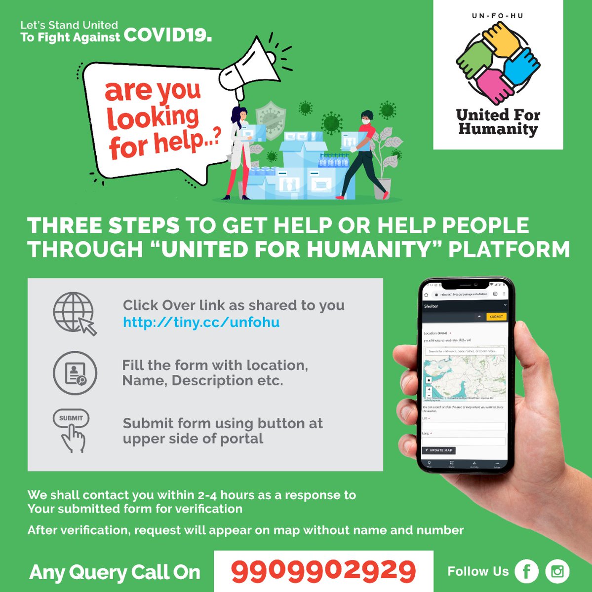 vmanishhh's tweet photo. Click here to get united for Humanity 
 https://t.co/25psVtMg2k
"Un-fo-Hu" is actively bridging people in need with relief workers &amp; Organizations Pan Gujarat,
@ABVPGujarat @PharmacyGujarat 

Follow the steps if you need any help during lockdown reated to Food, Medicince, health https://t.co/9wtdERgqaj