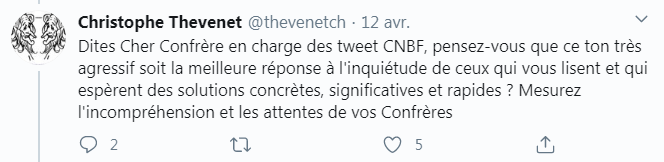 Parce qu'on le sent énervé le gars, on sent qu'il a pas les nerfs d'un CM de chez  @Decathlon, à tel point qu'un membre du CNB intervient ... pour se faire envoyer chier, avec une belle fin de non recevoir