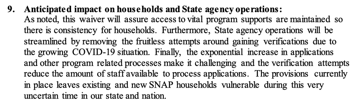 South Dakota estimates that "the state could see between 100-3,000 people added to existing households or as new applicants" if the waiver were granted. They point out the demand challenges as well, and highlight that this change would produce efficiencies.