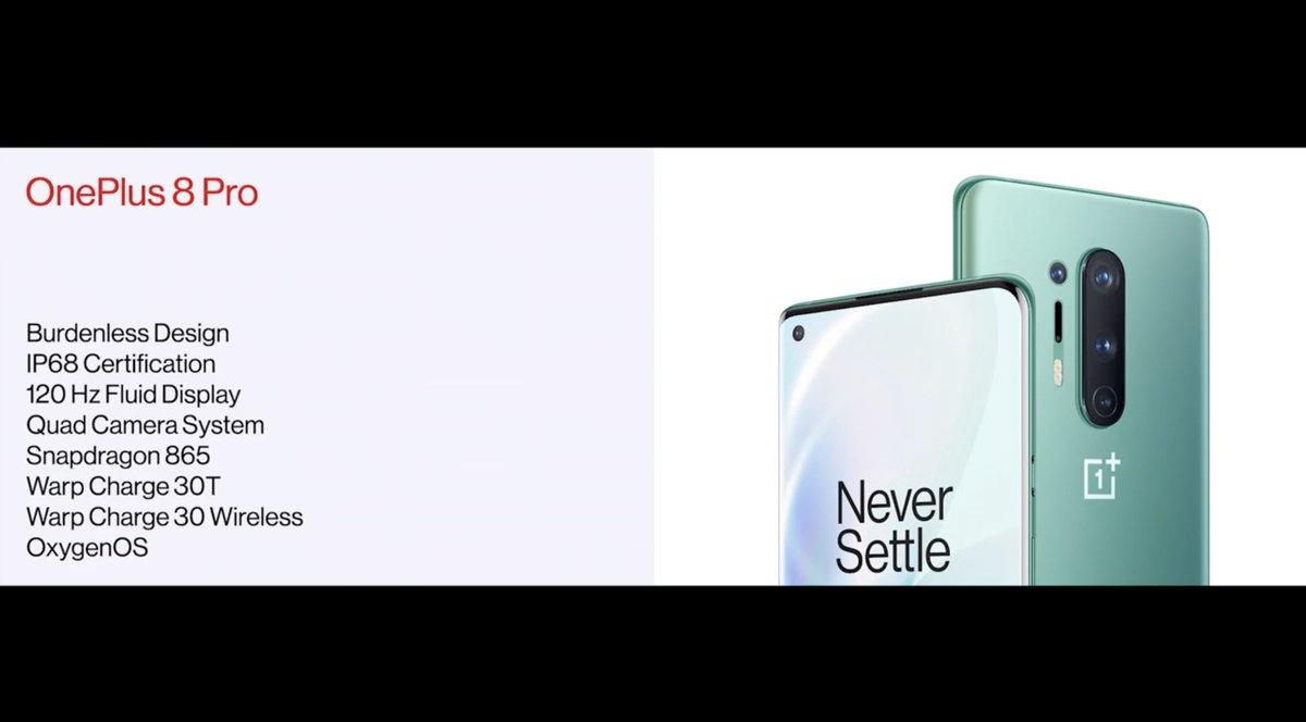 xataka's tweet image. Y acaban con el OnePlus 8 Pro recordando sus principales características. bit.ly/2yekIHn #OnePlusSeries