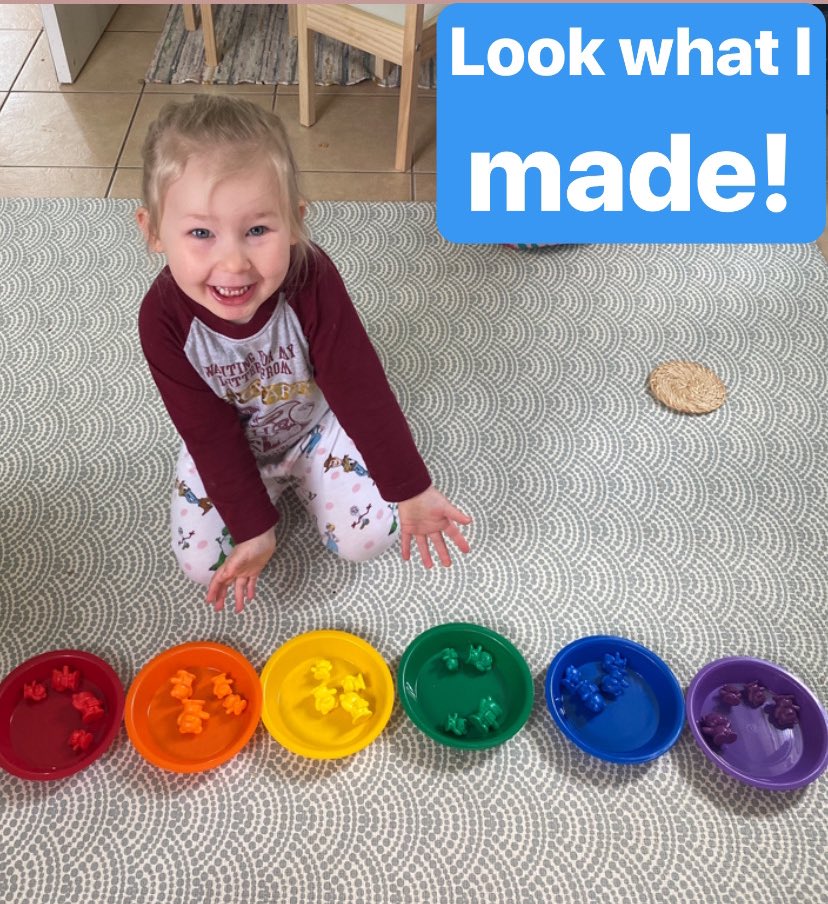 MuckyPups's tweet photo. Elsie (Nursery AM) has been busy sorting colours in our playroom with our new toys that got delivered last week! @starseatweets  Great work 🎨💛 https://t.co/uKJdbRWDa6