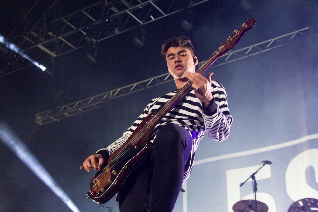 calum hood in stripes; a thread