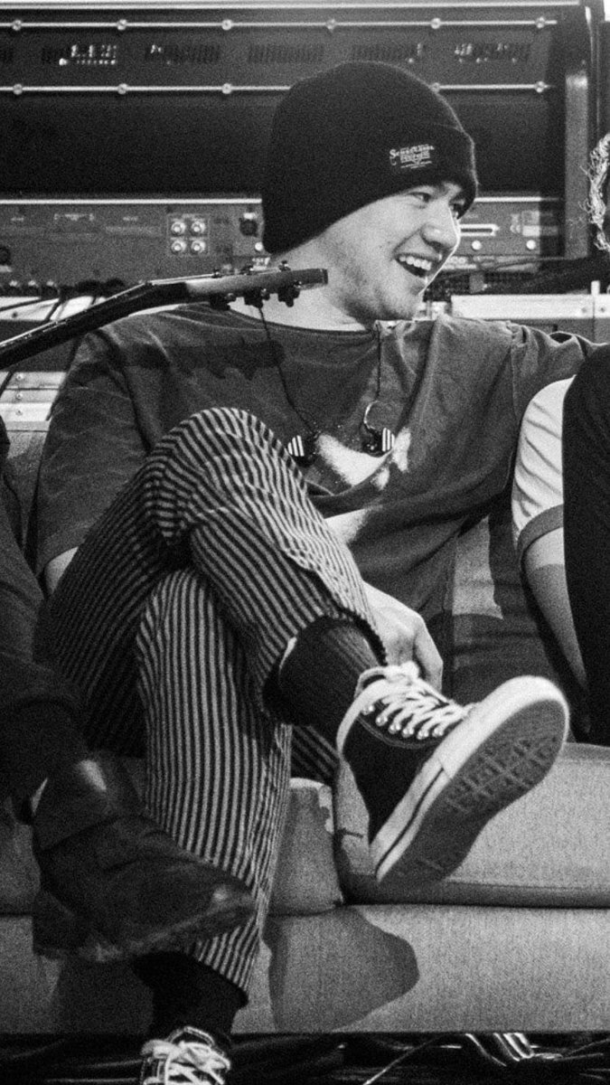 calum hood in stripes; a thread