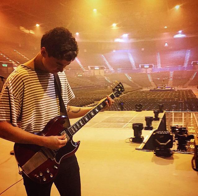 calum hood in stripes; a thread