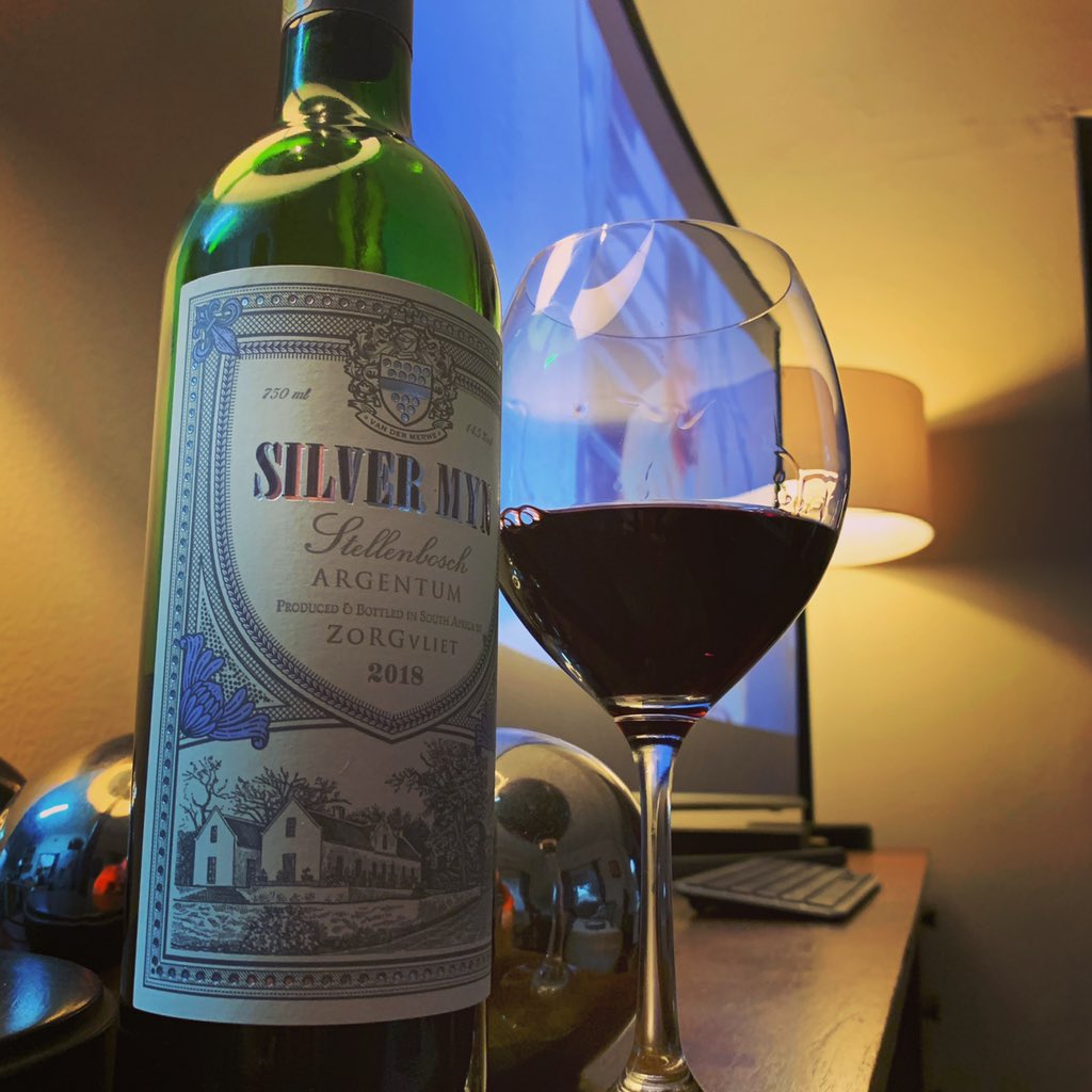 LifeWineDine's tweet photo. Time for a #bordeaux style blend! @ZorgvlietWines #SilverMyn #Argentum is a multi-layered red with the famous cast of #merlot #cabernetfranc #cabernetsauvignon &amp; #petitverdot - deep oaky cinnamon notes with a plummy mulberry palate that lingers. #lekker #wine #southafrica https://t.co/v2RZIcL7oH