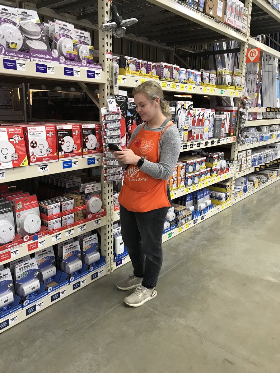 This young lady Parker has learn’t the bopis program and pack down and also the magnet program she is an asset to HOME DEPOT and looking forward  working with her.👍👍👍