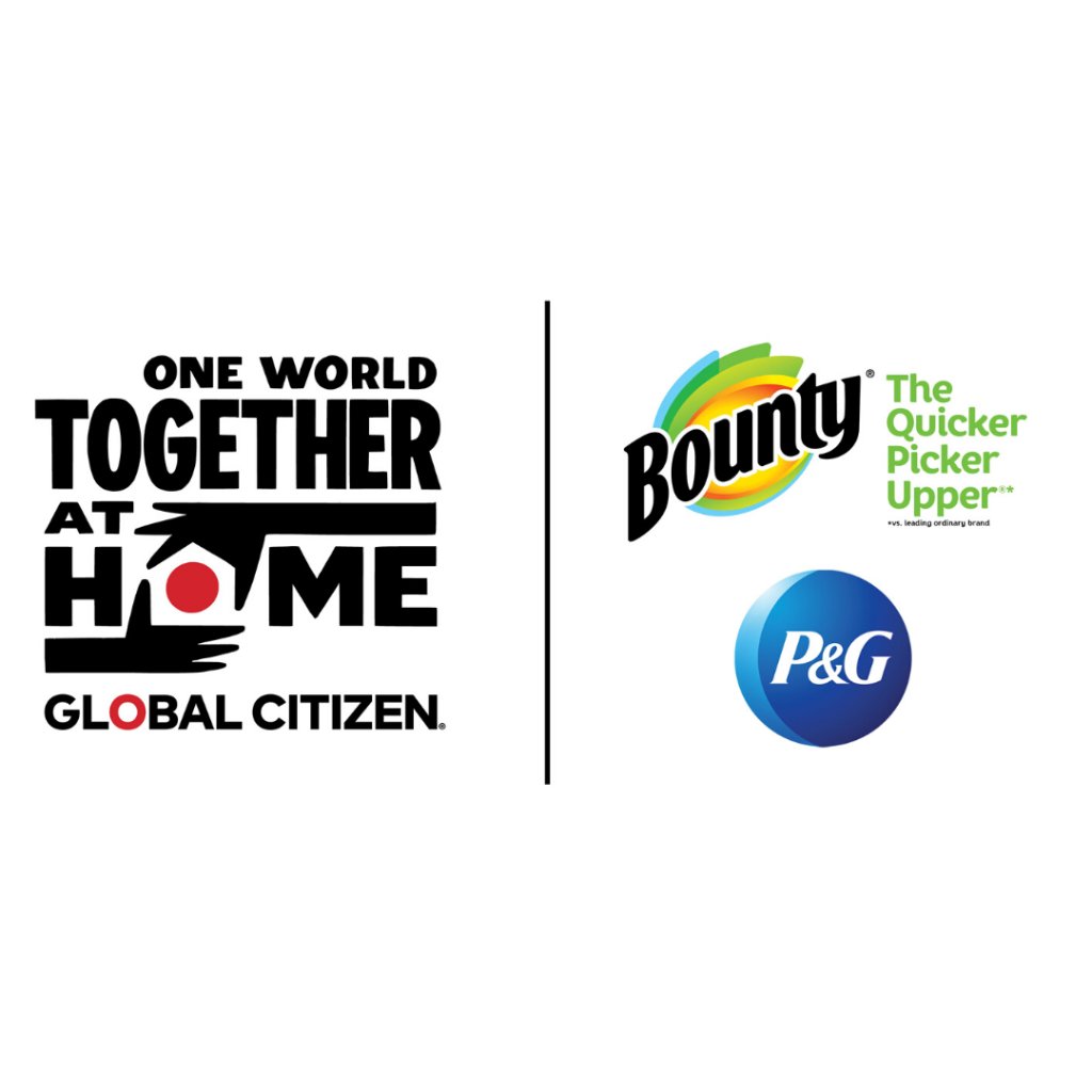Bounty's tweet photo. We’re continuing our support of @FeedingAmerica by joining forces with @GlblCtzn for One World: #TogetherAtHome - a one-night special event on April 18 celebrating organizations tackling COVID-19. Take action with us now: https://t.co/kBMoe7lBNM. https://t.co/OTilw4fpoj