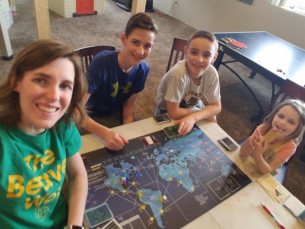 Happy #SpiritWeek <a href="/BD_GoldenBeaver/">BDHS Activities/Athletics</a> <a href="/bdhsdeca/">Beaver Dam DECA</a>! 2 for 1 #greenandgold #boardgames! We are playing Season 1 Pandemic. We have 12 games (months) to cure the Pandemic. Early Jan was rough, but we regrouped, better used our strengths and ended Jan strong! Ready for the Feb. challenges!