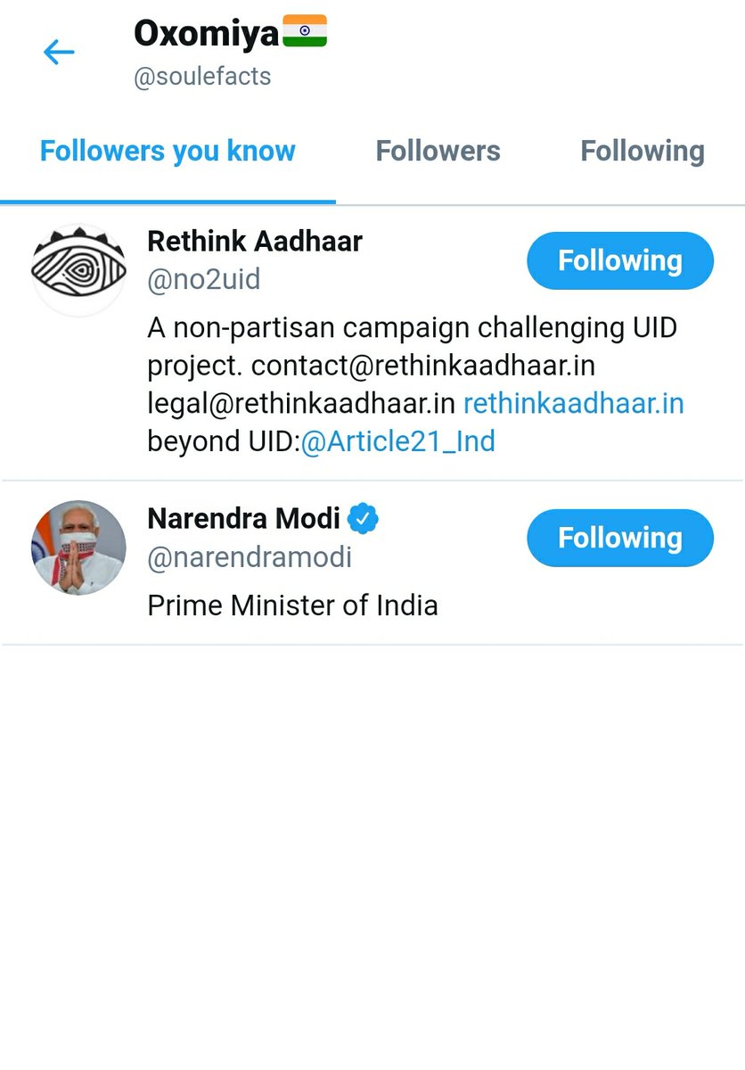 MANY of these who doing politics & trending 'UddhavResign' are followed by Narendra Modi, Prime Minister of India.1. Followed by Narendra Modi.