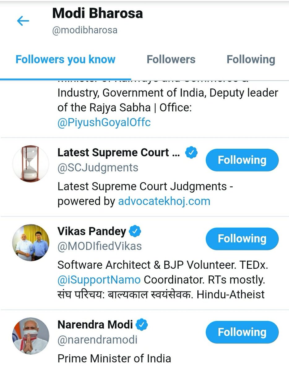 2. Followed by Narendra Modi.