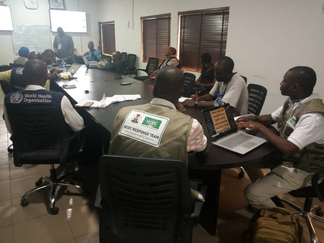 The daily Niger state EOC on COVID-19 day 3 was held today 14th of April, 2020. Hon. Commissioner of Health, PSH, WHO, UNICEF, NCDC and other stakeholders were in attendance. The members of the State EOC learnt a lot from the National COVID-19 Rapid Response Team