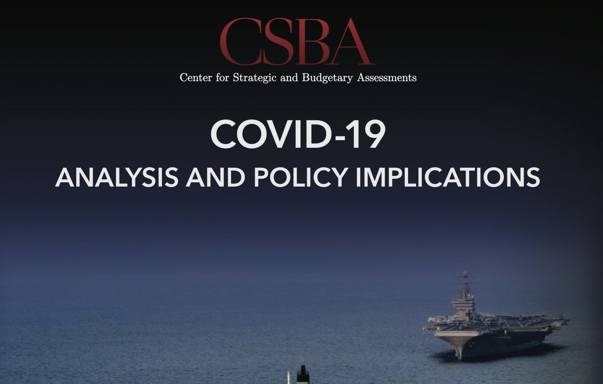 WarintheFuture's tweet image. “For several decades, the case for efficiency has been clear, while the case for resilience has been theoretical.” A new report from @CSBA_ that examines the COVID-19 pandemic and its implications for defence and national resilience.  ow.ly/3y8u30qxRMa