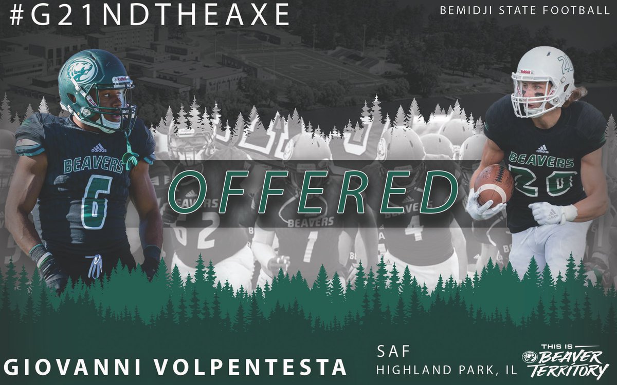 After a great talk with <a href="/Coach_MattCain/">Matt Cain</a> I’m honored to have received an offer from <a href="/BSUBeaversFB/">Bemidji State Football</a> 🙌🏼