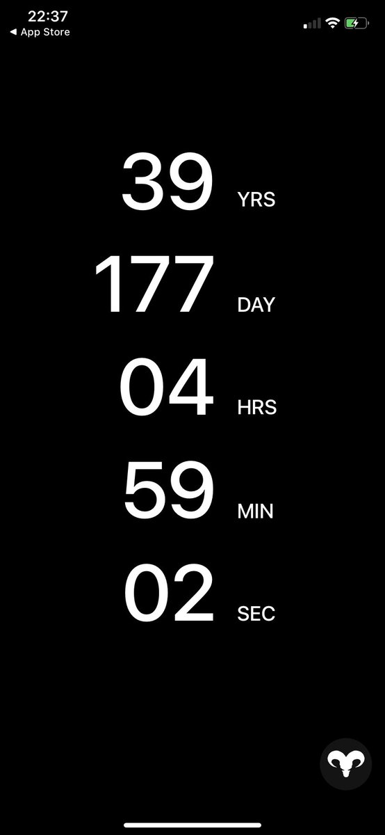 akobsara's tweet image. #Countdownapp 39 years left 😂