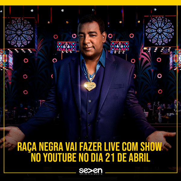 "Então me ajude a segurar..." 💥 o feriado da próxima terça-feira vai contar com uma trilha sonora para lá de animada!

Raça Negra fará uma live para você sambar e curtir muito sem precisar sair de casa, a partir das 17:30h no canal oficial da banda no YouTube /racanegra.