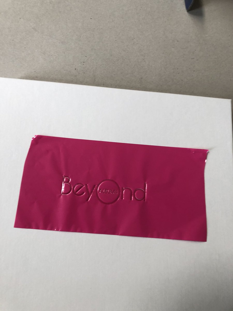 bindingrepairs's tweet image. Adding our brand name to a gift box to house a very special photograph album. To be revealed at a later date. beyondalbums.com sycamorebookbinding.co.uk