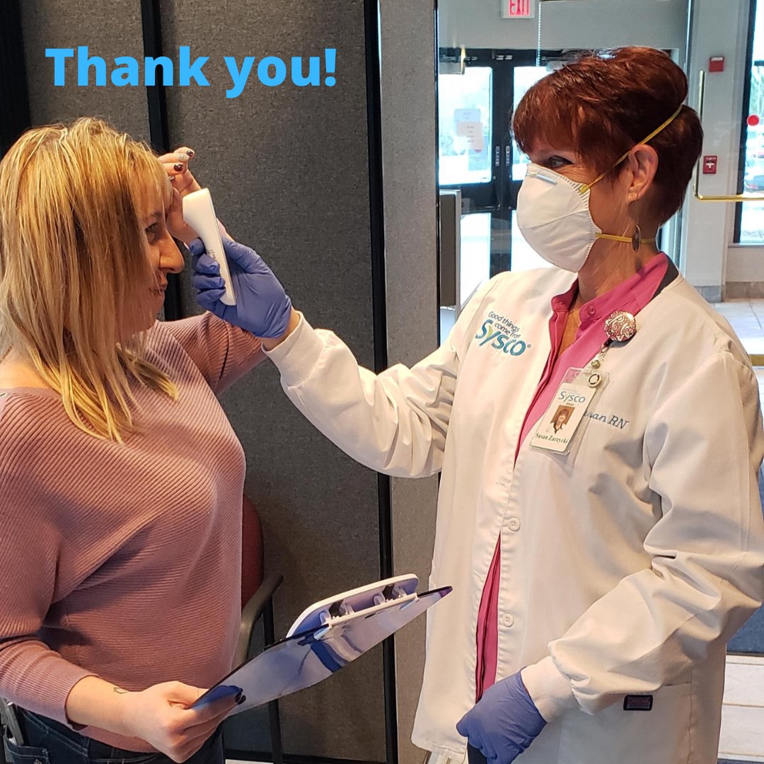 Sysco's tweet image. Susan is the OHN manager at Sysco Albany and is dedicated to ensuring our employees’ physical and mental wellbeing in the workplace. We are grateful for her expertise and leadership through this uncertain COVID-19 environment. Thank you, Susan! #OHNWeek #healthcareheroes