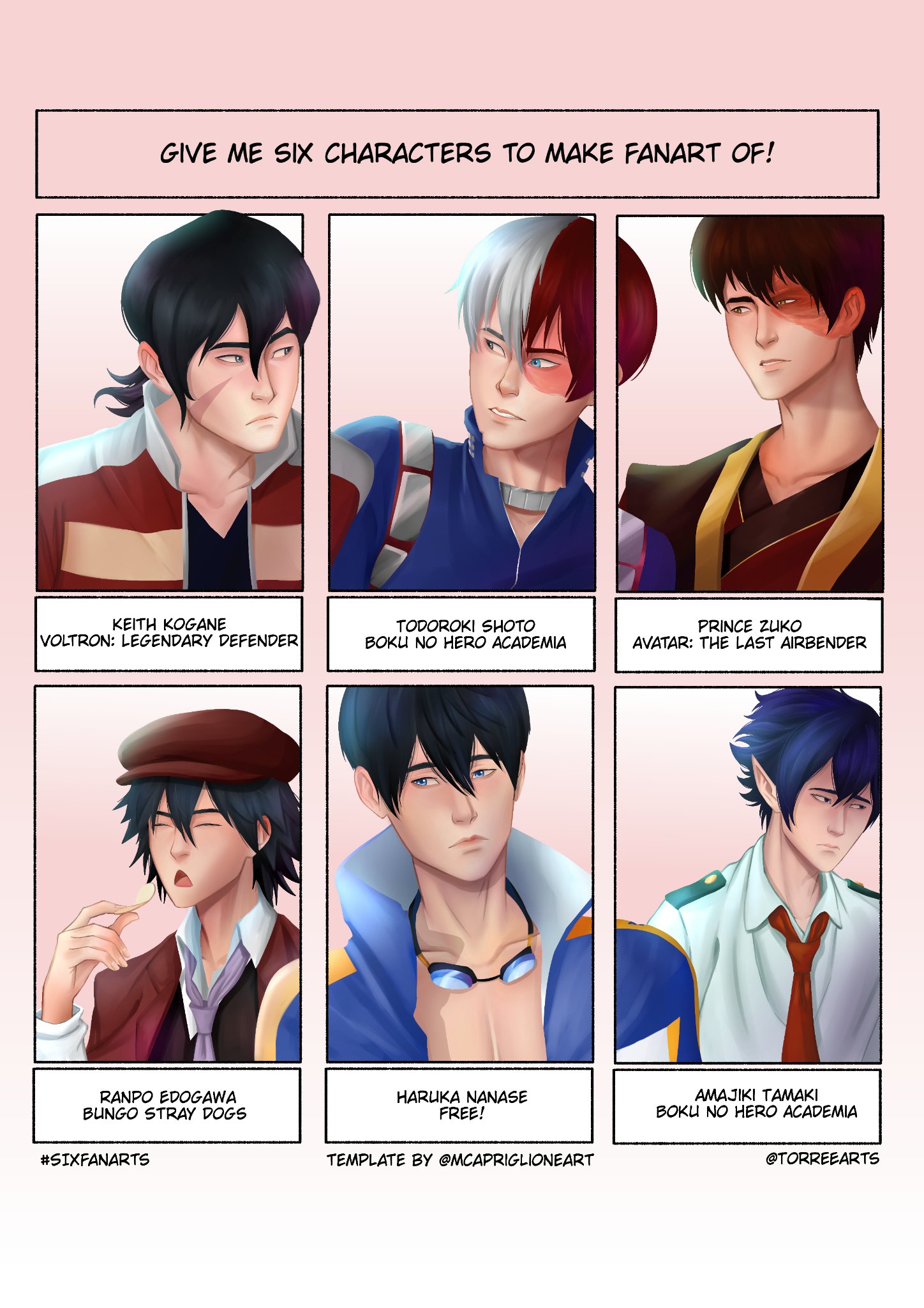 𝕋𝕠𝕣𝕣𝕖𝕖 ᶜᵒᵐᵐⁱˢˢⁱᵒⁿˢ ᵒᵖᵉⁿ Here S My Sixfanarts Of Emo Husbandos Keithkogane Todoroki Zuko Ranpoedogawa Harukananase Tamaki Voltron Bnha Atla Bungostraydogs Free T Co Cdv9qr1wpn