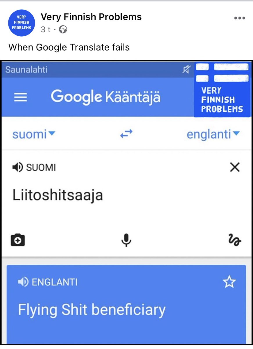 liinakaro11's tweet image. I laughed this way to long and hard.🤣🤣🤣🤣 #FinnishLanguage #VeryFinnishProblems #LostInTranslation