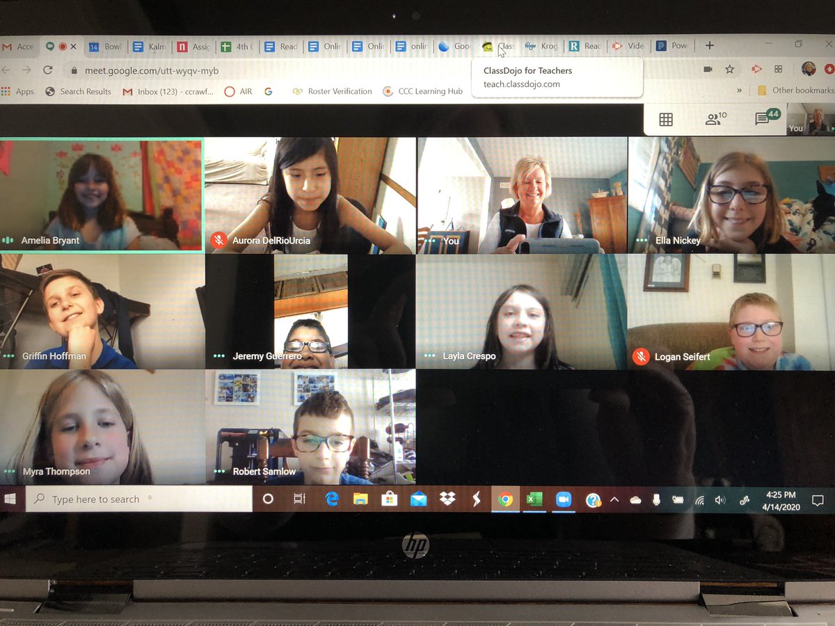 CrimGrade4BGCS's tweet photo. Mrs. Crawford’s virtual classmates!  #somuchfun. @francis_scruci @Zeb_Kellough @mellisonbgcs https://t.co/1VcMBuZIlz