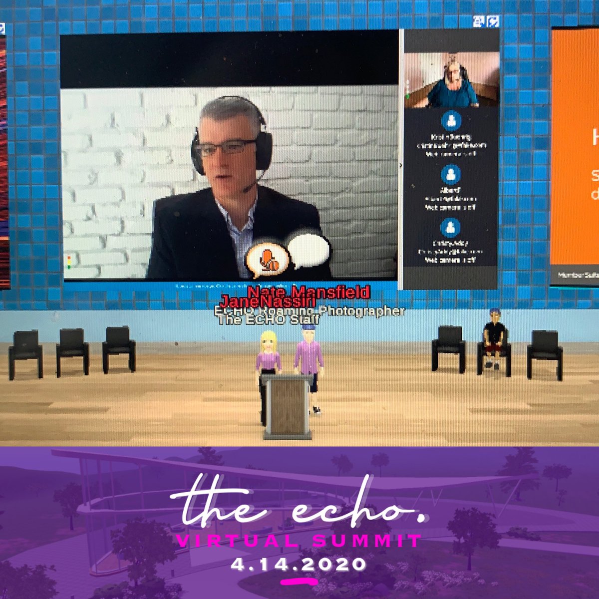 eventfarm's tweet photo. Thank you to everyone that attended #TheEchoVirtualSummit! 
A special thank you to our hosts &amp; artists for their amazing work! 😍Until next time 👋 https://t.co/jI1BXFhZaT