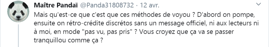 9. Clairement, il n'a ajouté ceci que sous pression, APRÈS mes messages. De plus, qu'il me rétrocite sous la contrainte n'éteint pas le plagiat. Il me mentionne comme une source, mais je ne suis PAS une source : sans le vouloir, je suis l'auteur d'une partie de l'article…