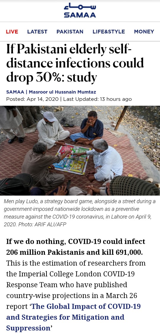 THREADThis is HIGHLY irresponsible journalism, if we can even call it that in the first place. The article starts off by implying that if we keep things as they are, 206 million will be infected & 691,000 will die. This is DEEPLY misleading & designed to create panic. 1/N  https://twitter.com/Mahim_Maher/status/1250086223017893888