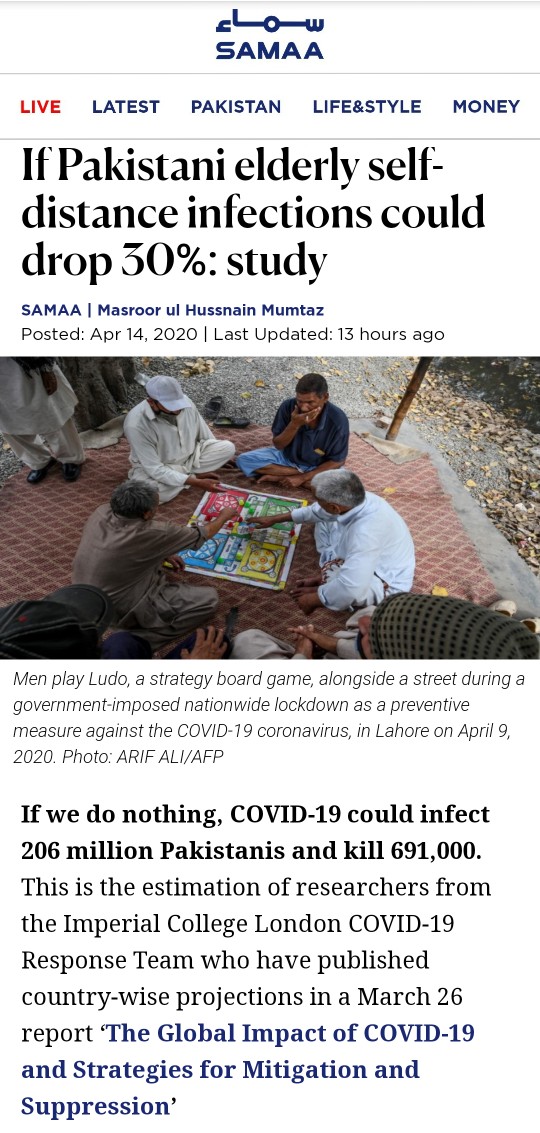 THREADThis is HIGHLY irresponsible journalism, if we can even call it that in the first place. The article starts off by implying that if we keep things as they are, 206 million will be infected & 691,000 will die. This is DEEPLY misleading & designed to create panic. 1/N  https://twitter.com/Mahim_Mah...