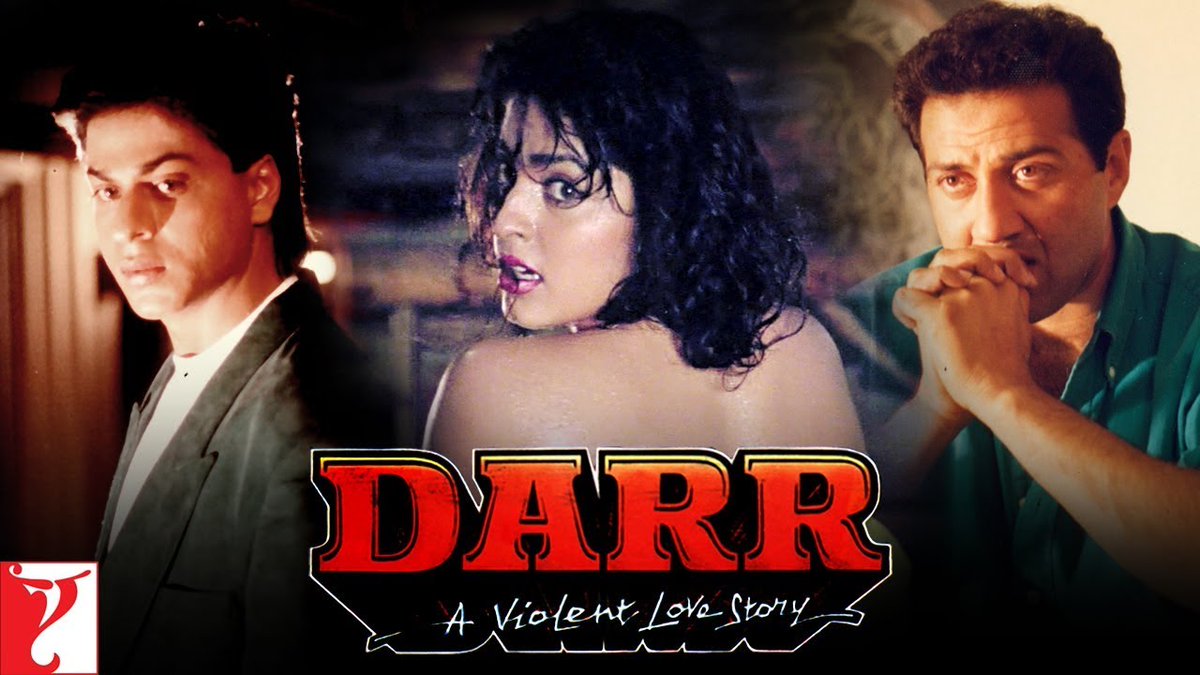 63rd Bollywood film:  #Darr This is a good romantic thriller. I enjoyed seeing psycho SRK as the protagonist  I loved the Holi song and the chase scene that ensues. The "Obsession" dance was pretty cool too.