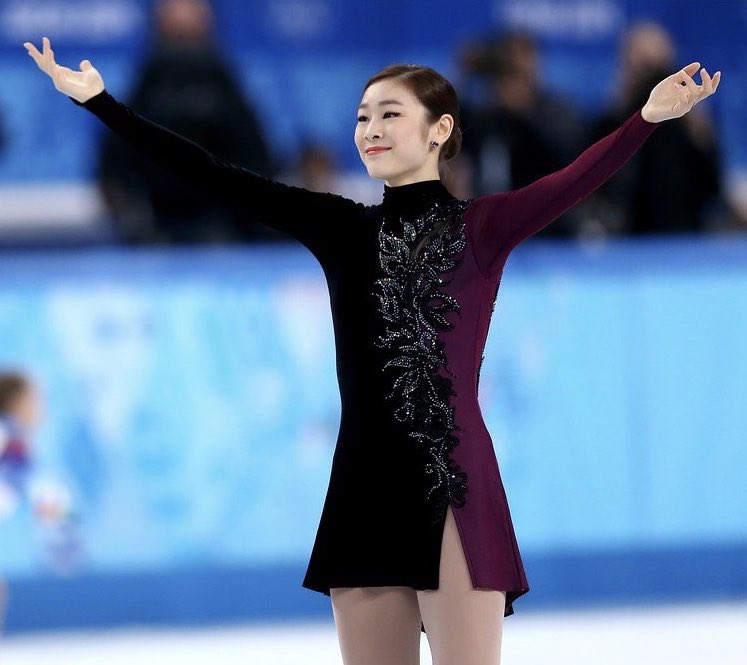 Favorite figure skating dresses ever: a thread. #김연아 Yuna Kim’s Adios Nonino (Ahn Gyu-Mi).Elegance. I just love the contrast between the neat design of the dress’s and the intricate pattern of the embellishments. The deep back cut also reminding of some tango dresses.