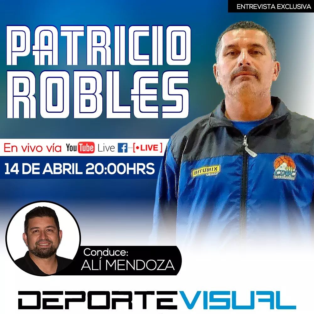 Hoy en vivo por <a href="/DeporteVisual/">DeporteVisual</a> !! Nuestro coach Patricio Robles sera el invitado de hoy !!