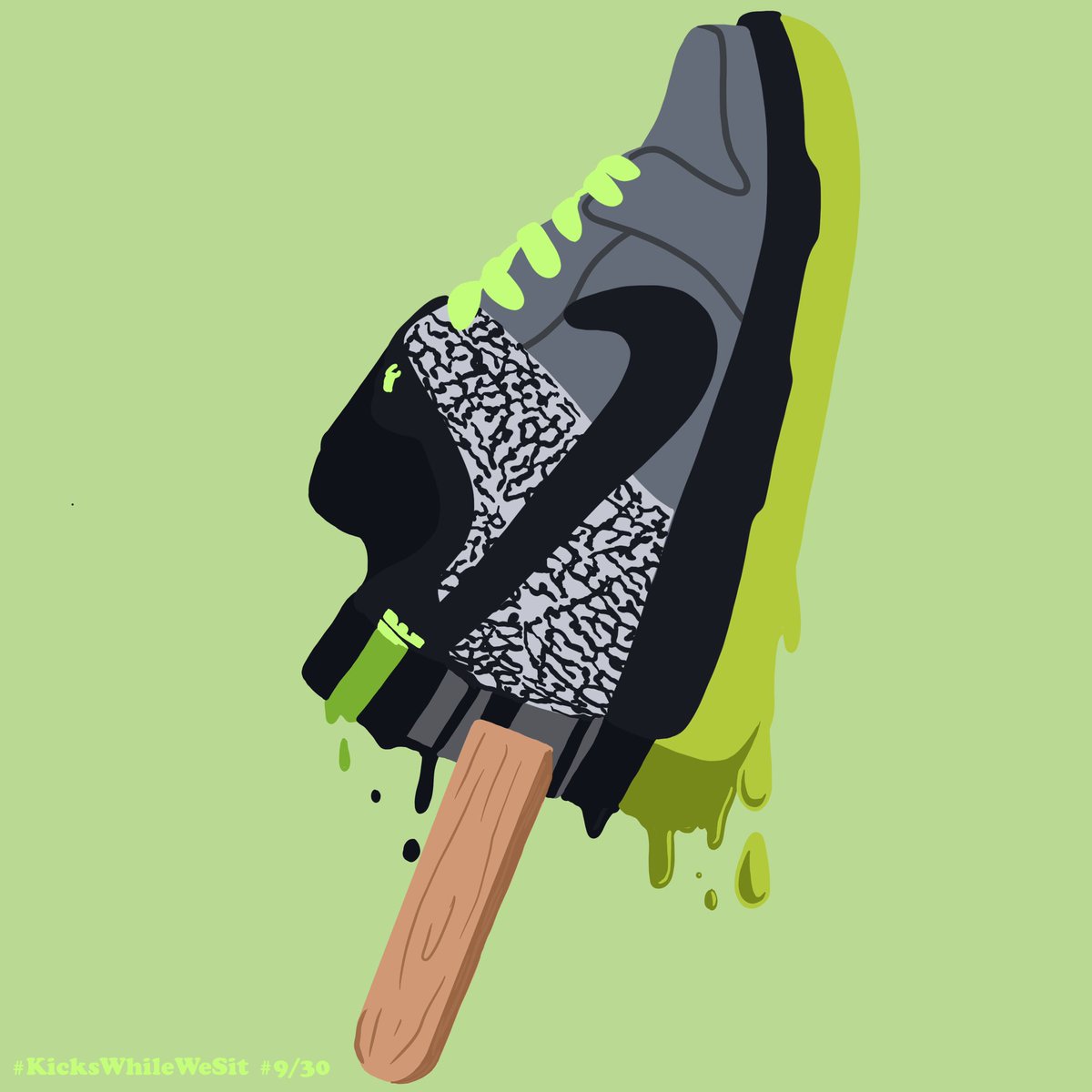 PoderosoDesigns's tweet image. #KicksWhileWeSit DJ Clark Kent Drip 💧