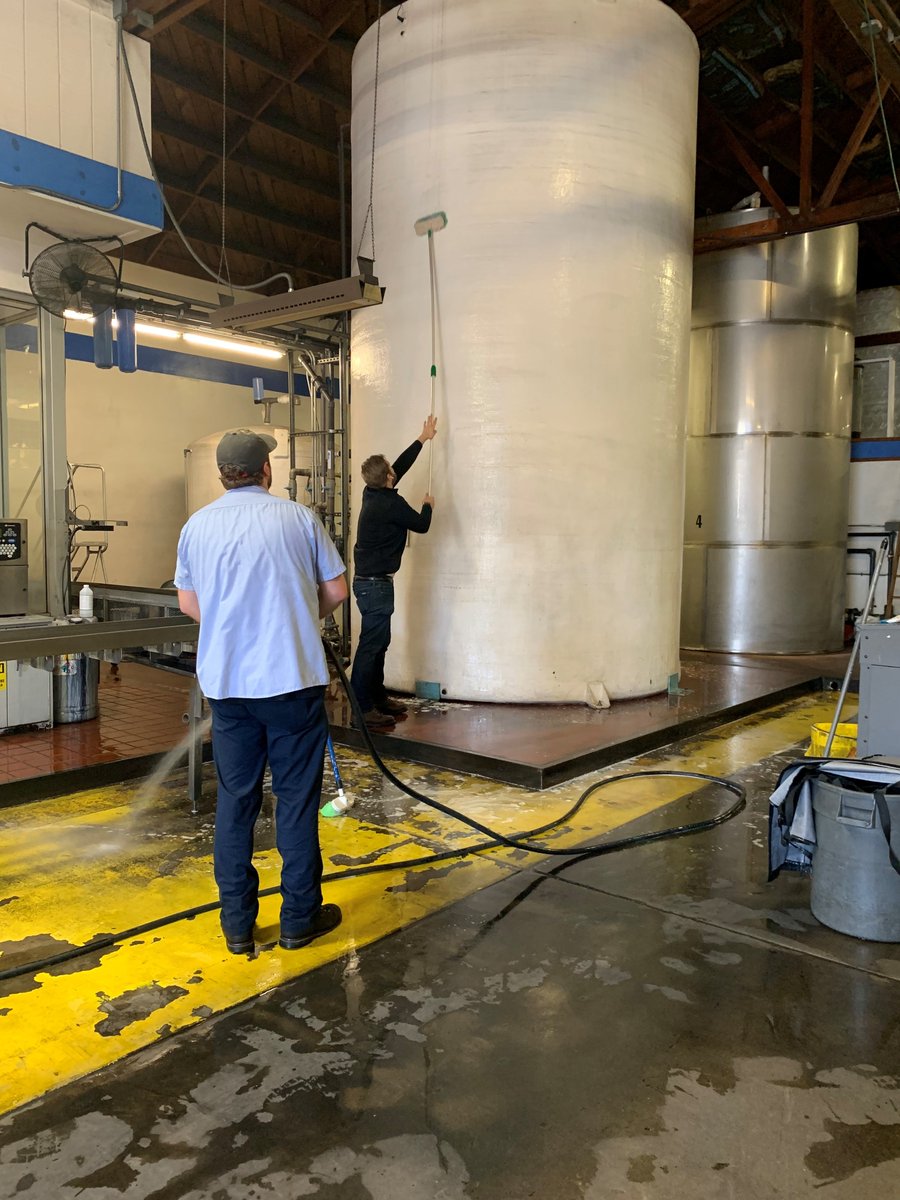 BrookcrestWater's tweet photo. We're open during the pandemic!  Here's a small glimpse at some of our crew's tasks.  They sanitize the holding tanks, inside &amp; out, on a regular basis. Thank you to our customers for keeping our #smallbusiness, #localbusiness, #familyownedandoperated business going!!!! https://t.co/CS29rzMrvu