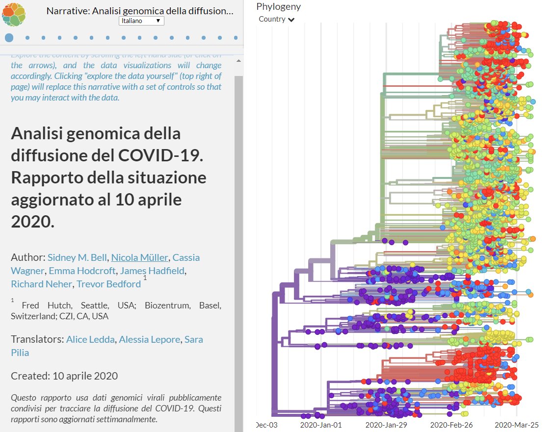 Nextstrain En Twitter Il Rapporto Di Questa Settimana Che Ricostruisce Il Modo In Cui L Epidemia Di Covid19 Si E Sviluppata Mese Dopo Mese E Ora Disponibile In Italiano T Co Zw3qi2ivqw Grazie A Meklab