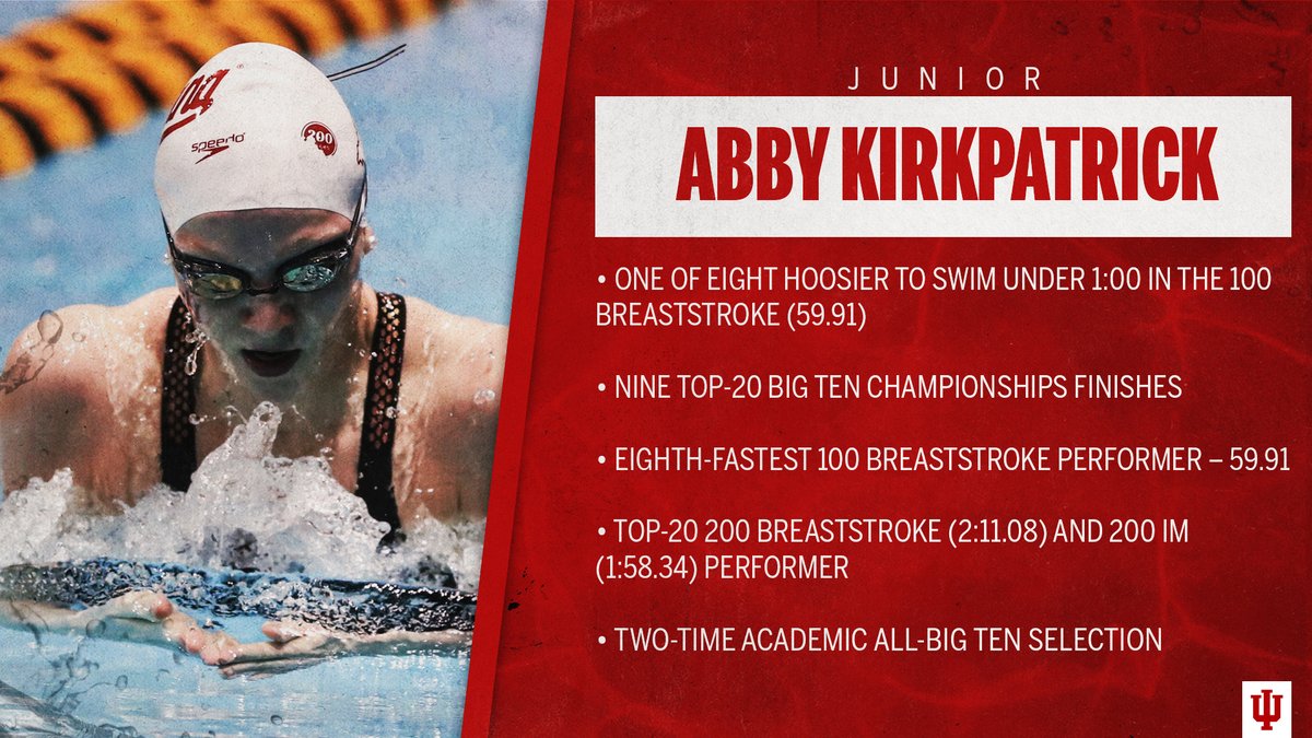 IndianaSwimDive's tweet photo. Get to know Abby Kirkpatrick. ⬇️ #IUSD https://t.co/s4KIX7yDUp