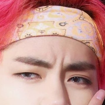 Taehyung’s thick dark eyebrows— a thread