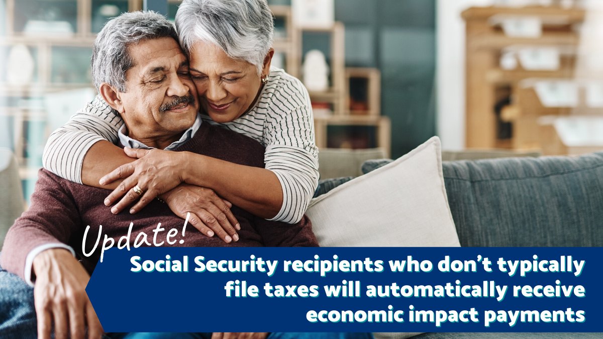 If you receive social security and don't usually file taxes, know that you are still eligible to receive your federal stimulus payment.