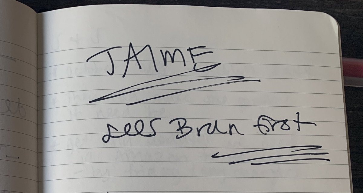 I’m still using the same notebook I took with me to the Radio City Hall premiere. Please enjoy my scribbled-in-the-dark notes on the episode’s final shot