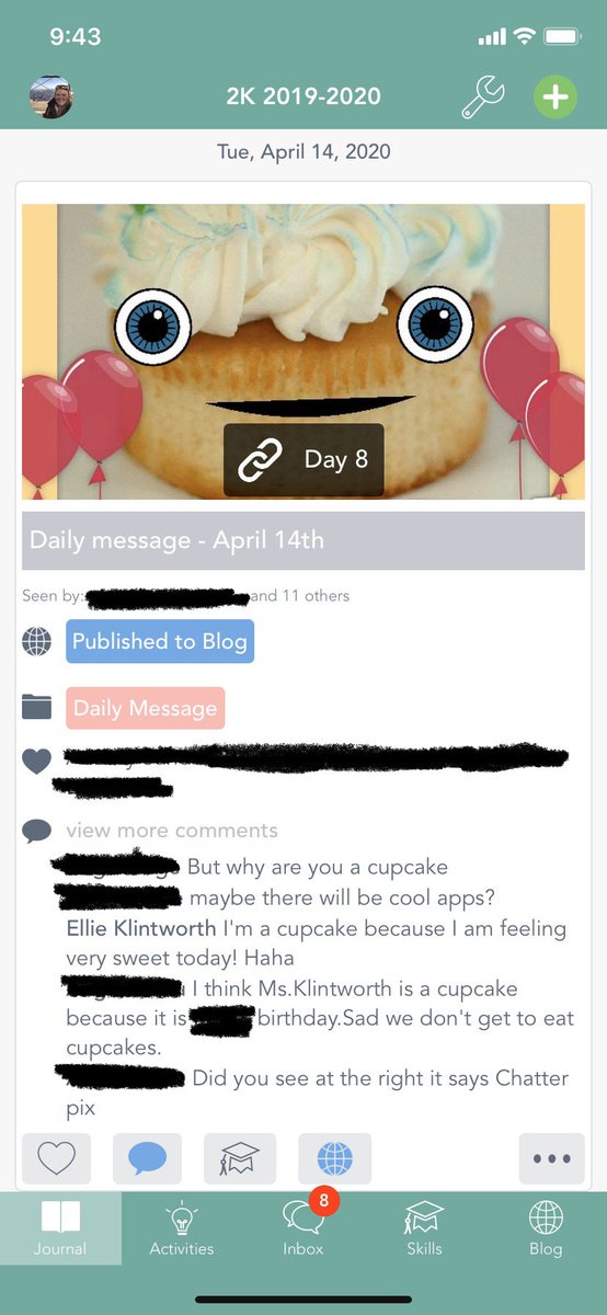 EllieMeganK's tweet photo. Had a little fun with #ChatterKid to celebrate a students birthday https://t.co/zJvzQwhYop