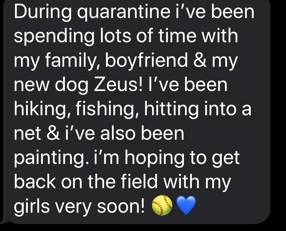 Xtownsoftball's tweet image. Let’s #checkin with @CieraNicole03 @XeniaAthletics