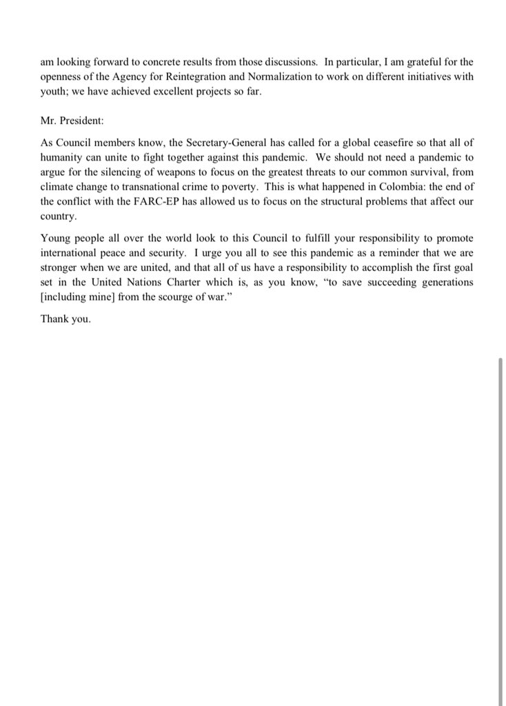 DominicanRepUN's tweet image. 💡📑 Inspiring statement by youth @santiagocano •Palabras inspiradoras del joven Santiago Cano. 

Hoped other #youth be invited to brief #UNSC. In all countries in #UNSC agenda, they are working hard to build ☮️ &amp;amp; would contribute to the  discussions. #YPS @UNYouthEnvoy