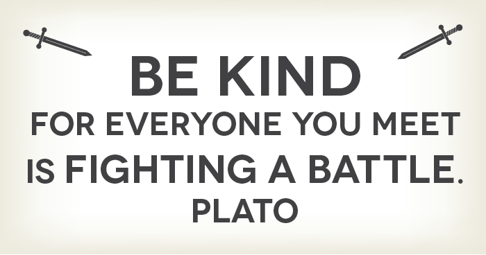 DennyChatel6852's tweet photo. "Be kind, for everyone you meet is fighting a battle." -Plato https://t.co/DMh20I4RBO