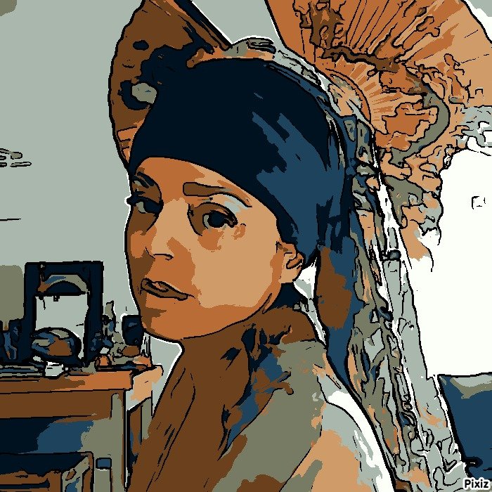 LesdeuxNa's tweet photo. #MesDéfis #Confinement n°2 : Reproduire "#LaJeuneFilleALaPerle", belle #Toile réalisée par le #Peintre #Néerlandais Johannes #Vermeer vers #1665 ! Je vous présente donc ma version : " #LaJeuneFilleSansLaPerle" #[#2020] ! #JAimeLArt [#modèle : #AthénaCallea] #IdéeLoisir https://t.co/CwrTGVGc4m