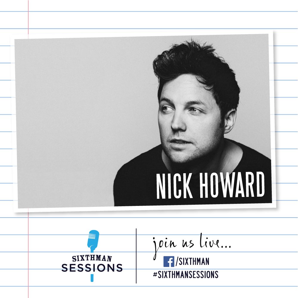 Don't miss #SATS Alum, @nickhowardmusic today (Tuesday 4/14) as he plays LIVE from the @SXMLiveLoud Facebook page at 2:30 PM as part of our Mi Casa, Su Casa live series direct from artists homes! 🎶 facebook.com/sixthman #SixthmanSessions